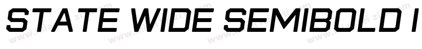 state wide semibold Italic字体转换